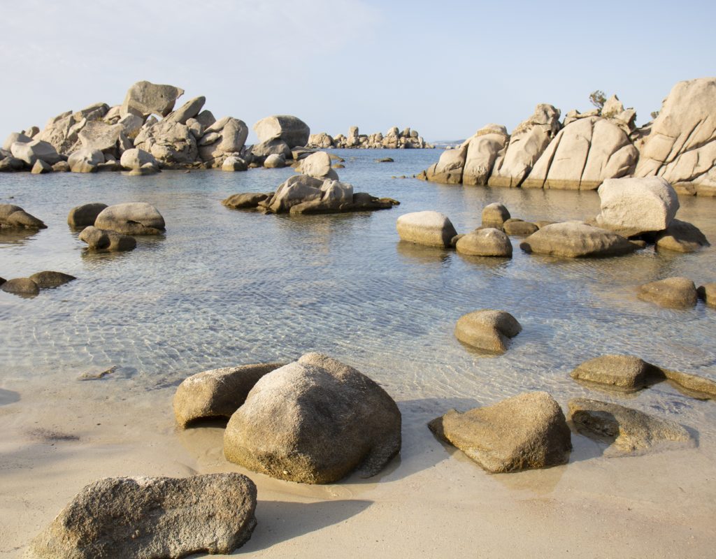bord de mer du sentier du littoral de Tamaricciu